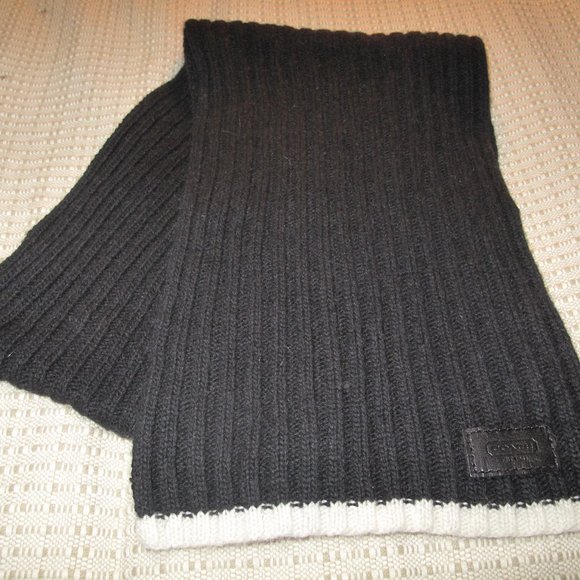Coach Wool and Cashmere Blend Scarf - Picture 1 of 7